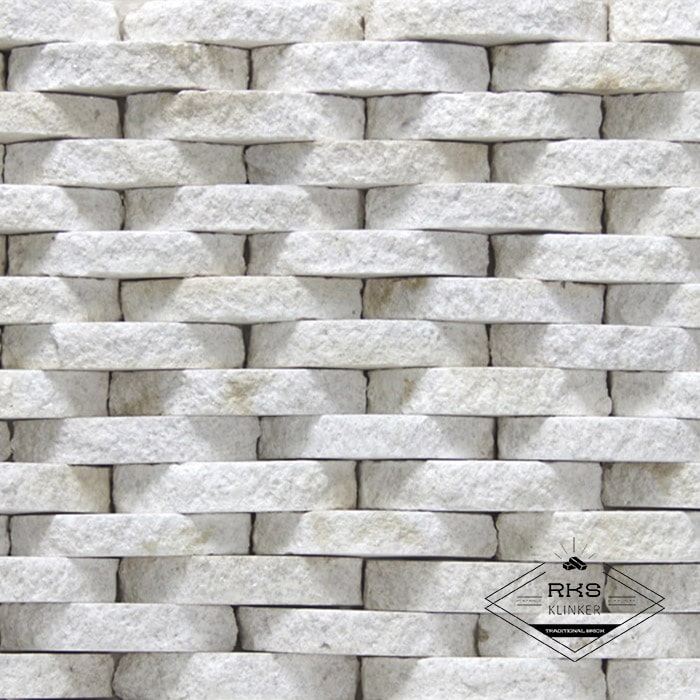 Фасадный камень Плетёнка — Гранит Imperial White в Саратове